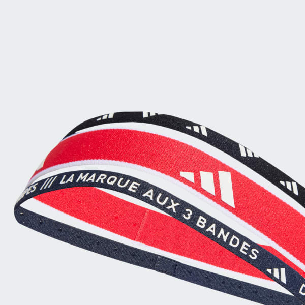 Faixa Adidas Cabeça 3 Unidades - Vermelho