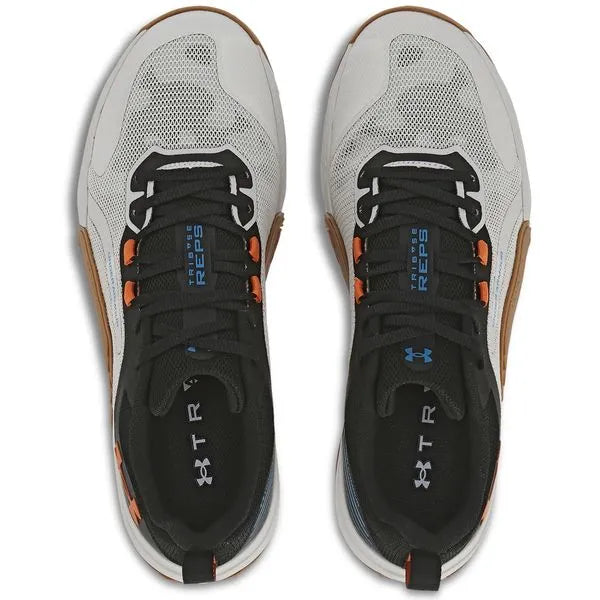 Tênis de Treino Masculino Under Armour Tribase Reps - Branco / Laranja
