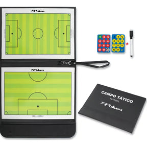 Prancheta Tática Magnética Futebol De Campo Poker Cor Preto