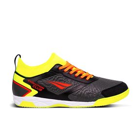 Chuteira Futsal Penalty Evolution Club Locker Y-1 - Preto / Laranja / Lima