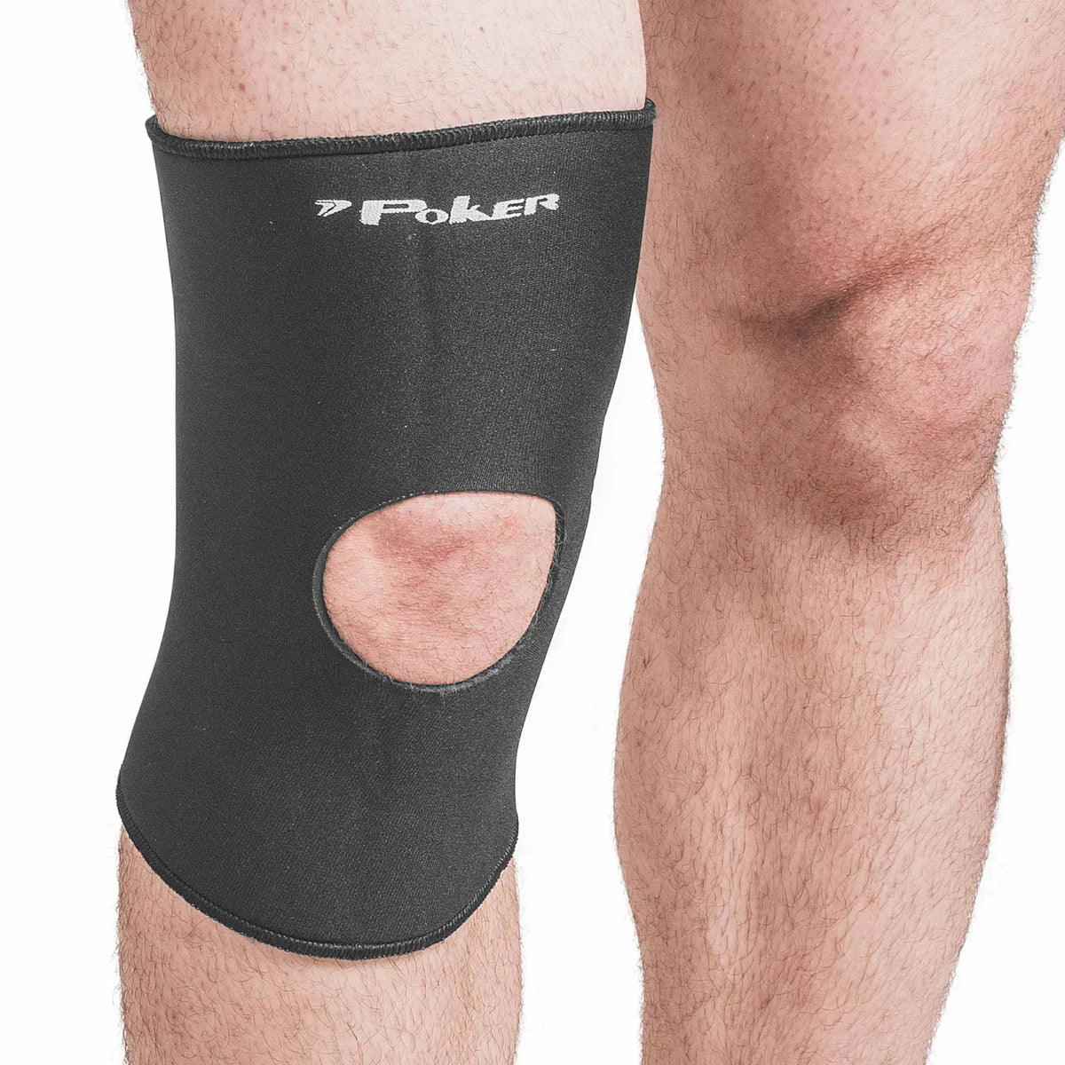 Joelheira Neoprene Lisa C/ Orificio Preta