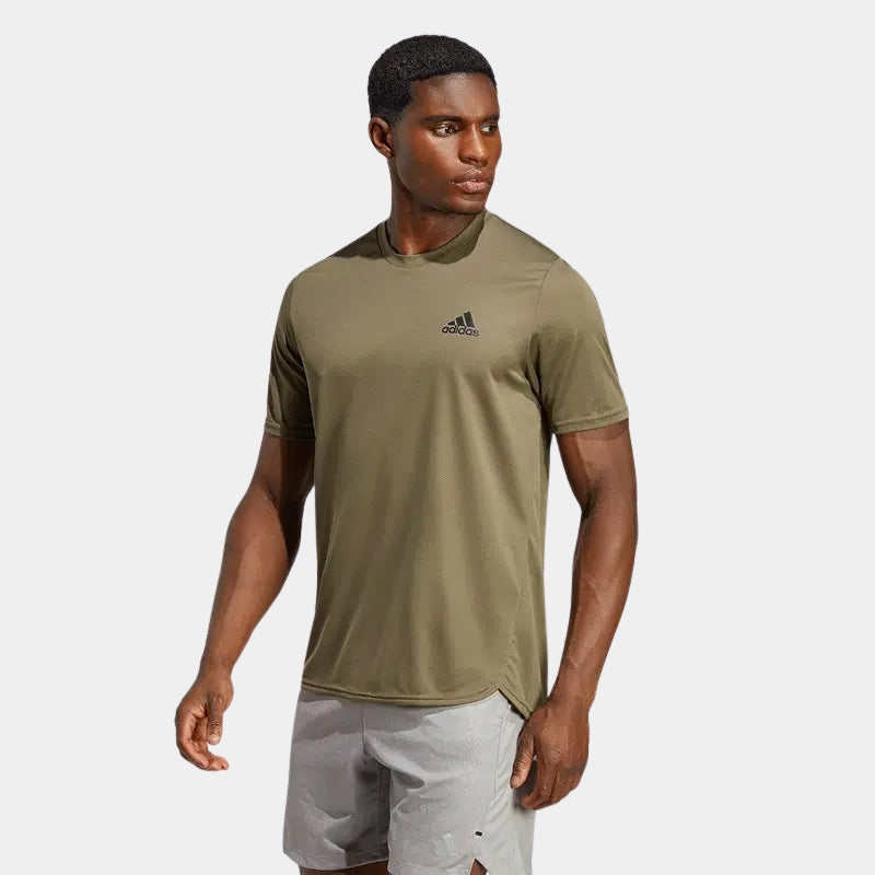 Camiseta Adidas AEROREADY Designed For Movement Masculina - Verde Oliva