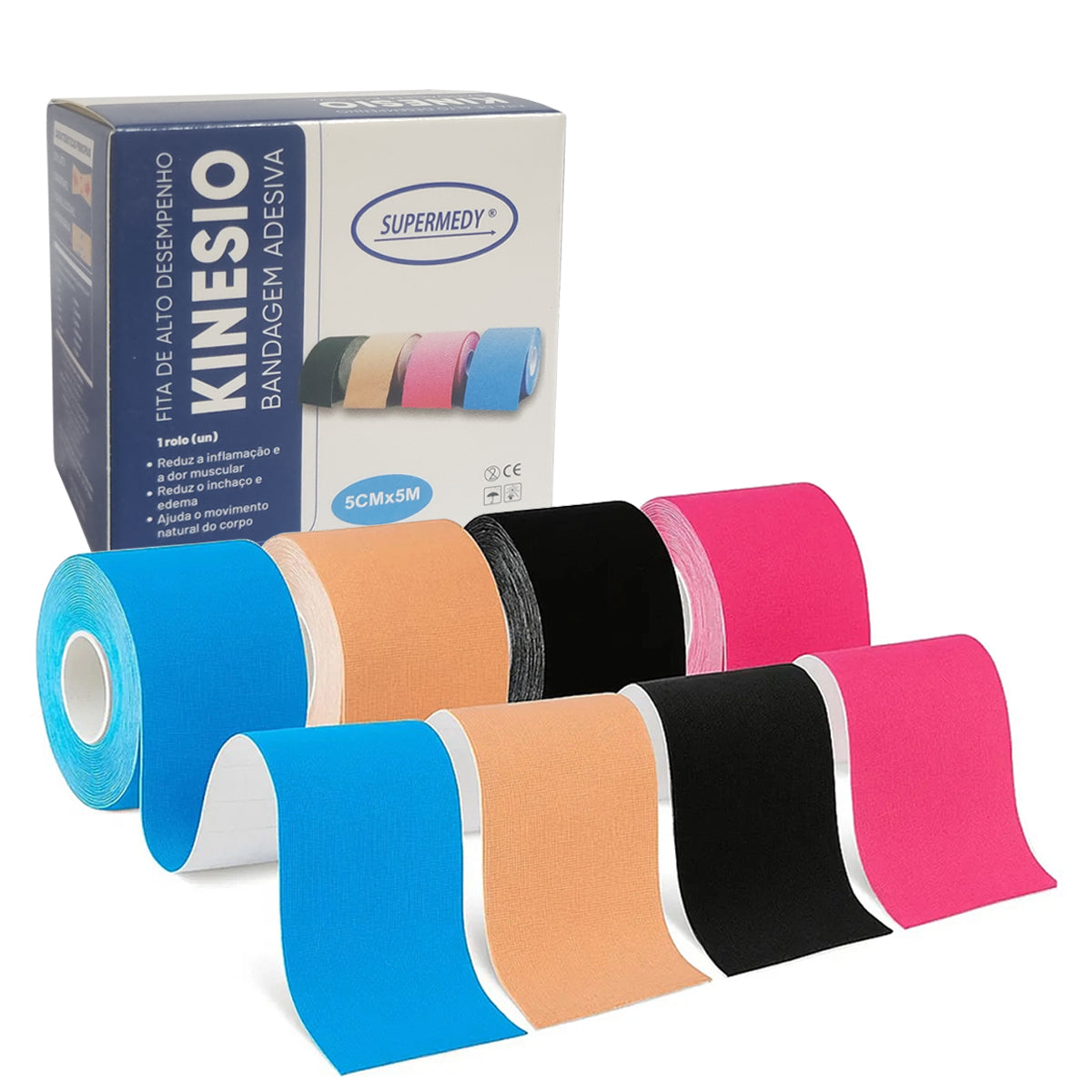 FITA KINESIO BANDAGEM 5MTX5CM TAPE