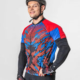Camisa Ciclista Manga Curta Ziper Total Phantom VM/PHA/AZ/PT