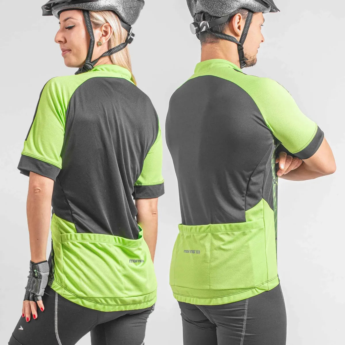 Camisa Ciclista Manga Curta Ziper Parcial Space PT/VDC