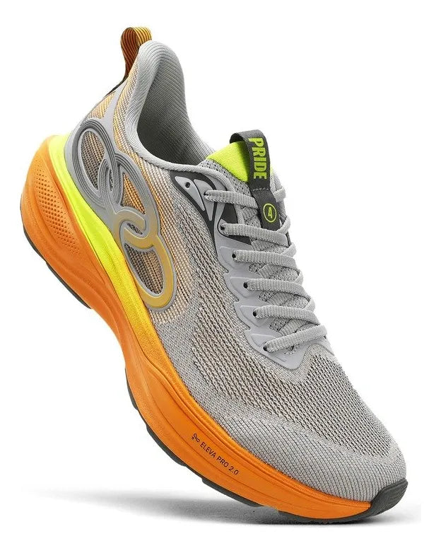 Tênis Olympikus Pride 4 - Cinza / Laranja