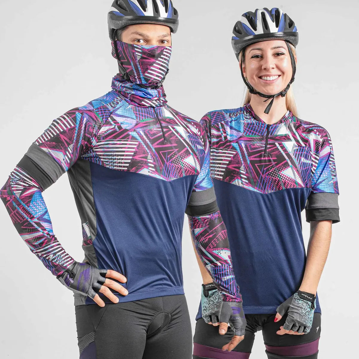 Camisa Ciclista Manga Curta Ziper Parcial Dynasty MR/GRO/CH