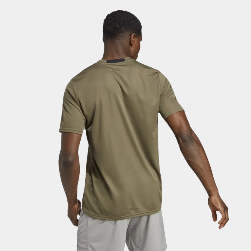 Camiseta Adidas AEROREADY Designed For Movement Masculina - Verde Oliva