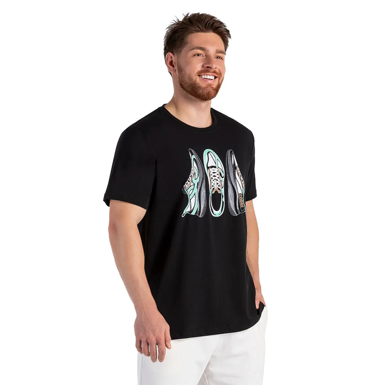 Camisa Olympikus Corre de Algodão - Preto