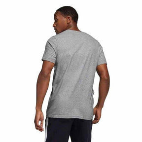 Camiseta de Algodão Adidas Big Logo - Cinza