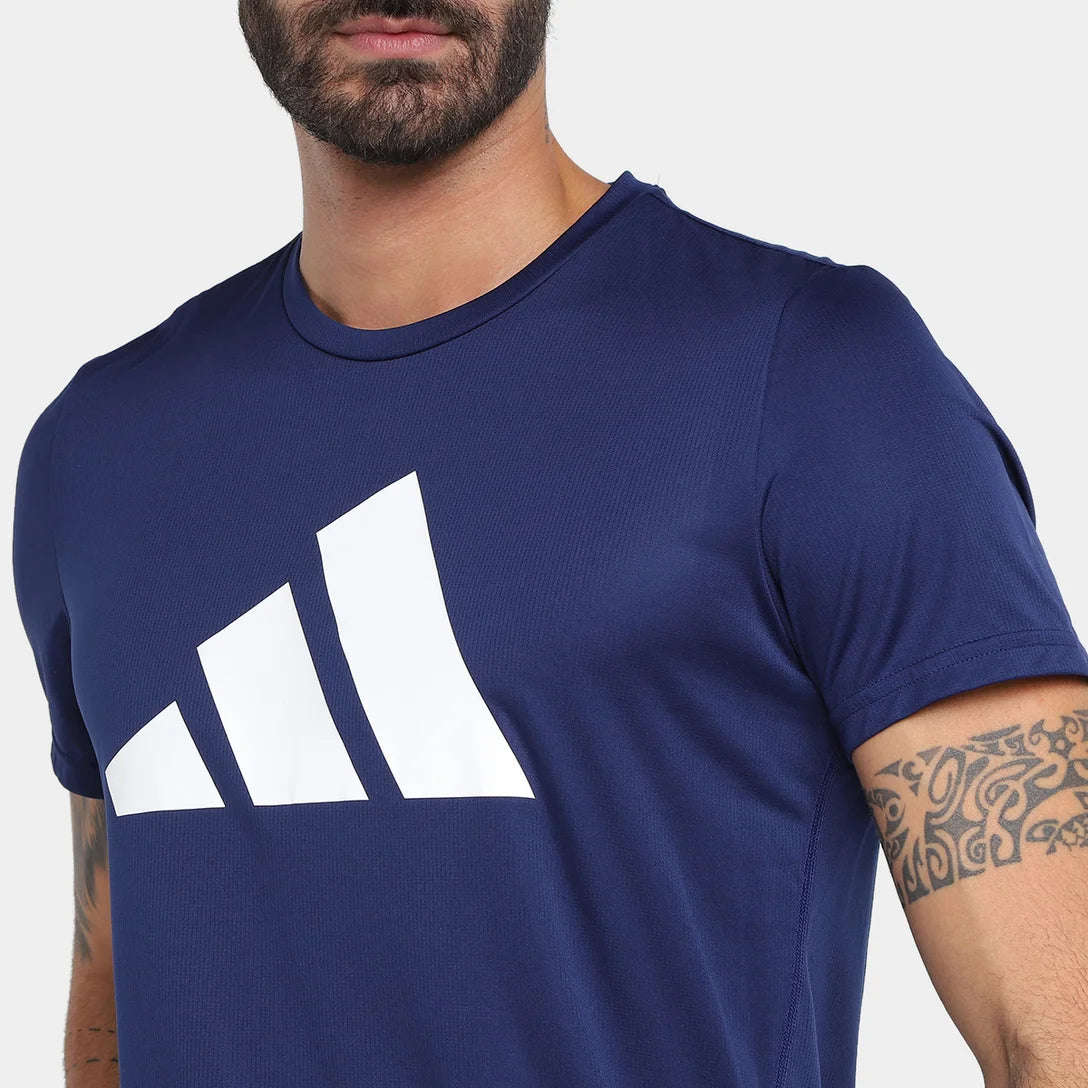 Camiseta Adidas  RUN IT - Azul