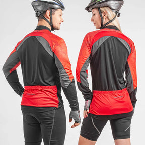 Camisa Ciclista Manga Longa Ziper Parcial Blip PT/VM/CH