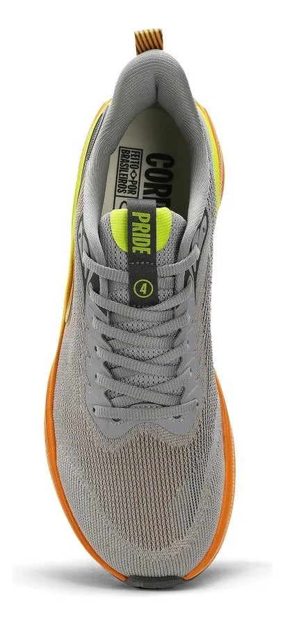 Tênis Olympikus Pride 4 - Cinza / Laranja