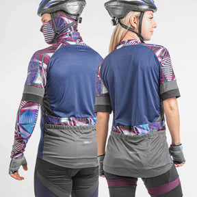 Camisa Ciclista Manga Curta Ziper Parcial Dynasty MR/GRO/CH