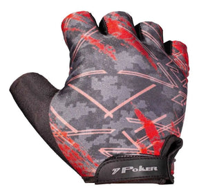 Luva Bike Gel Mercurio VERMELHO E CINZA