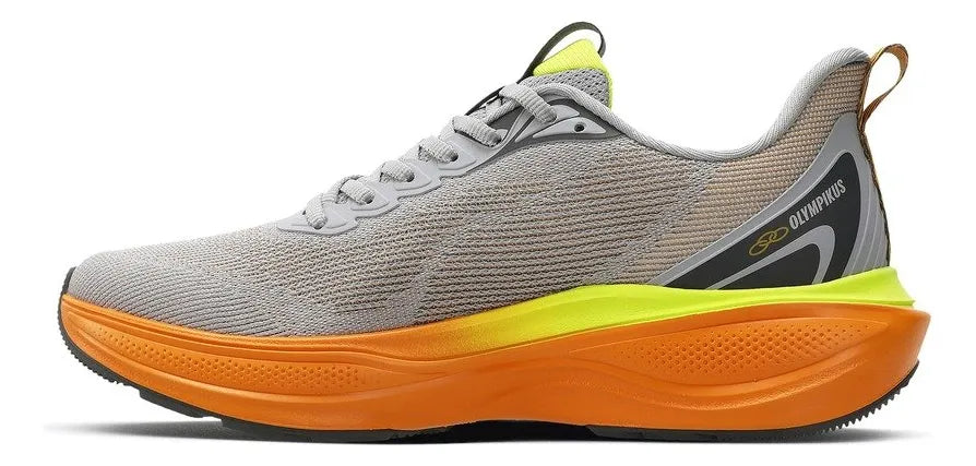 Tênis Olympikus Pride 4 - Cinza / Laranja