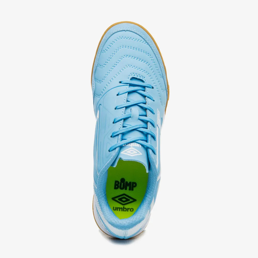 Chuteira Futsal Umbro Pro 5 Bump Club - Azul e Branco