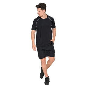 Camisa Raglan Olympikus T-shirt Line Essential - Preto