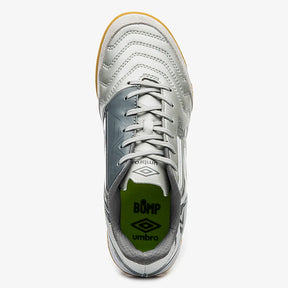 Chuteira Futsal Umbro Pro 5 Bump Club - Cinza Grafite