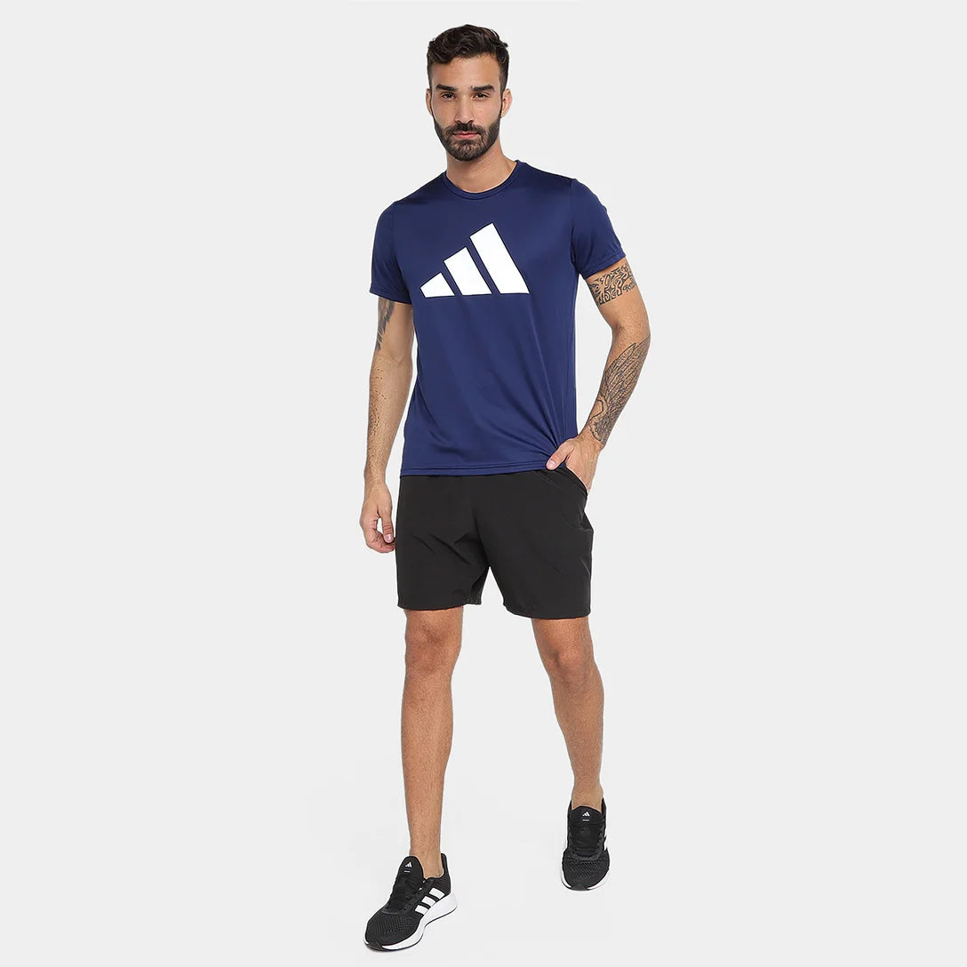 Camiseta Adidas  RUN IT - Azul