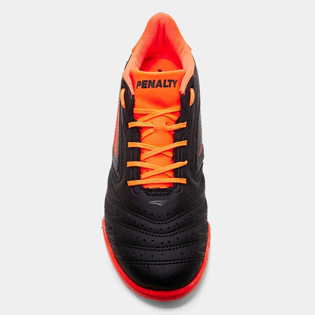 Chuteira Futsal Penalty Brasil 70 Y-1 Unissex - Preto+Laranja
