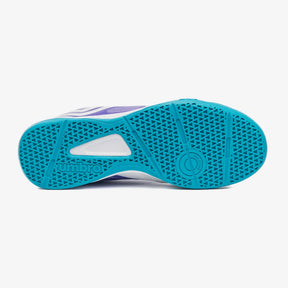 Chuteira Futsal Umbro Pro 5 Bump Club - Branco /  Roxo
