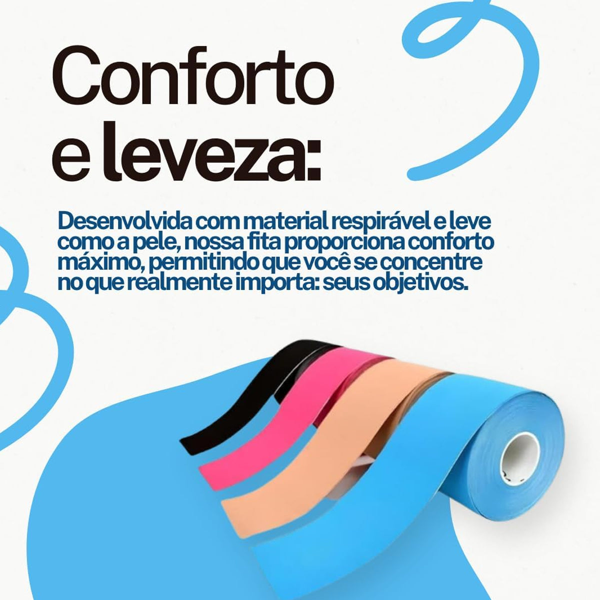 FITA KINESIO BANDAGEM 5MTX5CM TAPE