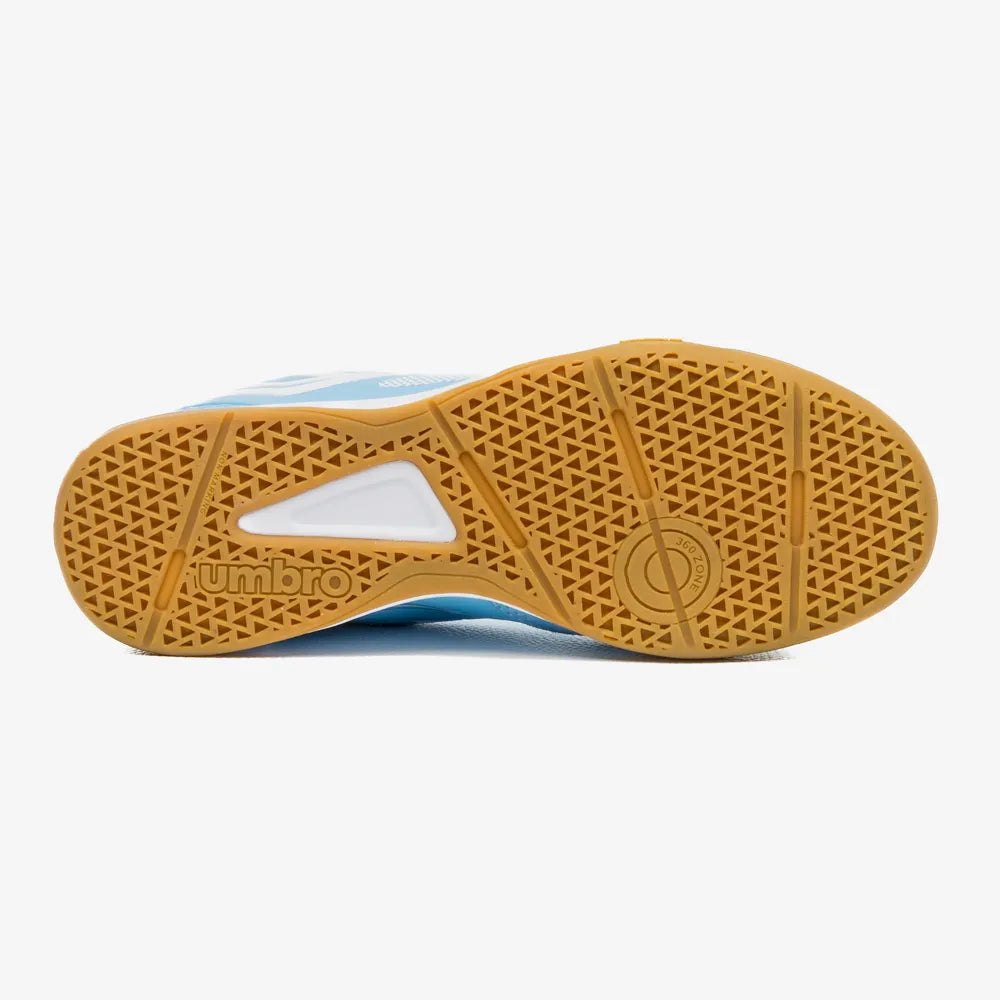 Chuteira Futsal Umbro Pro 5 Bump Club - Azul e Branco