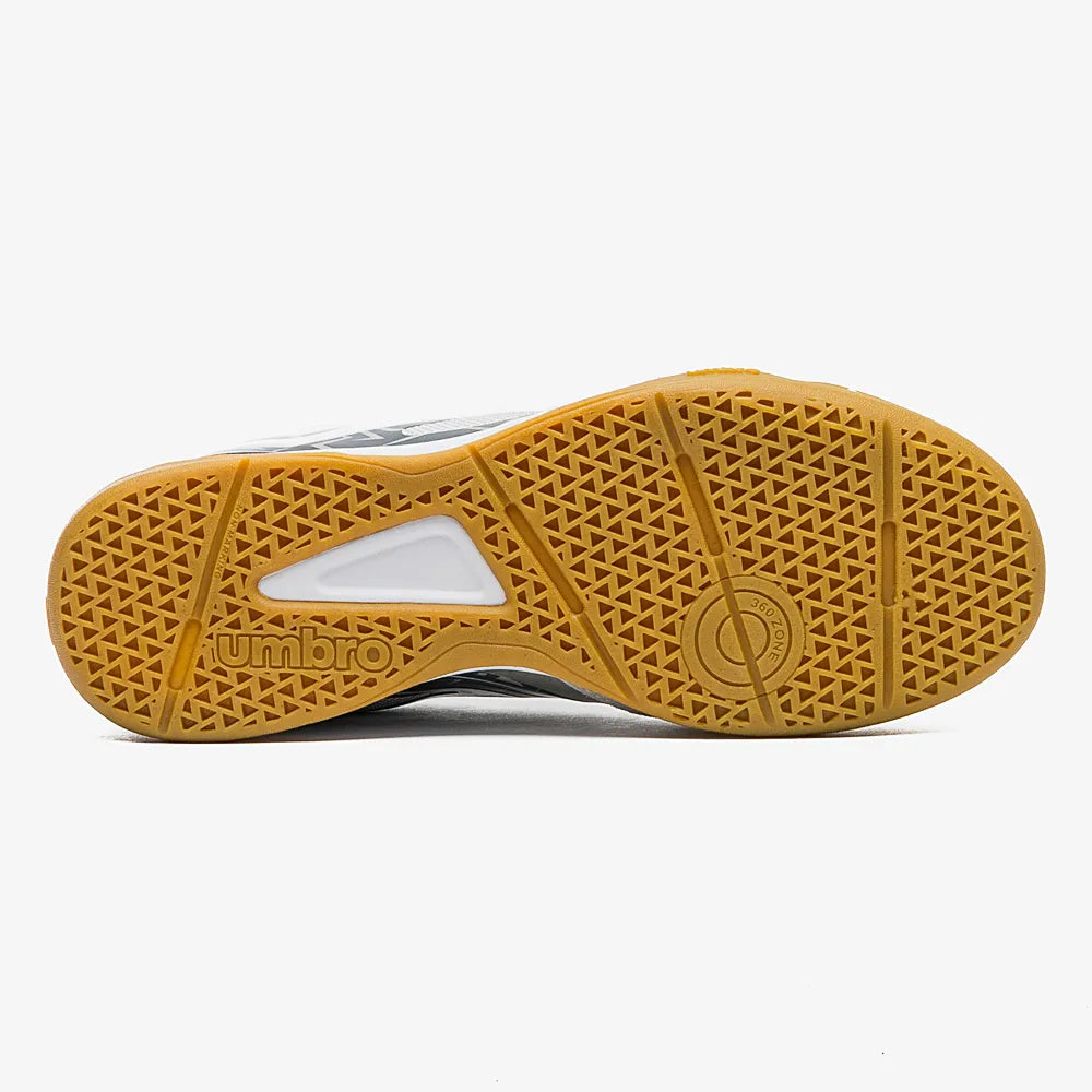 Chuteira Futsal Umbro Pro 5 Bump Club - Cinza Grafite