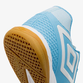 Chuteira Futsal Umbro Pro 5 Bump Club - Azul e Branco