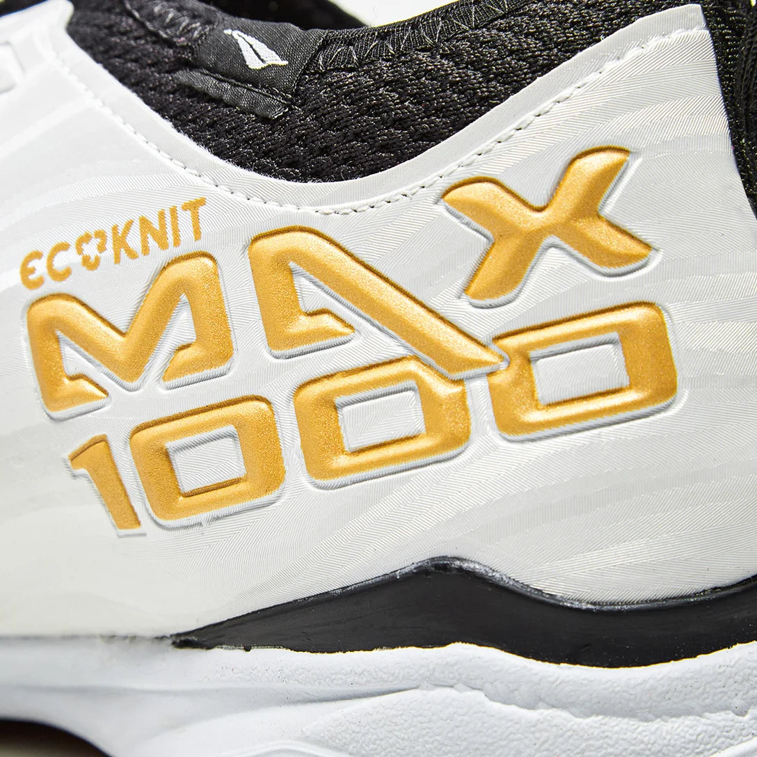 Chuteira Futsal Penalty Max 1000 Ecoknit - Branco+dourado