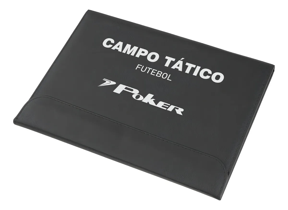 Prancheta Tática Magnética Futebol De Campo Poker Cor Preto