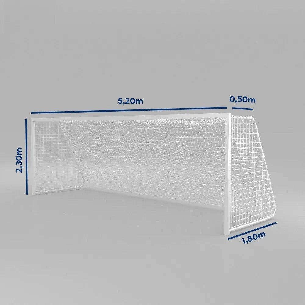 Par de Rede para Trave de Gol Society Suico 5mts Fio 2 Nylon