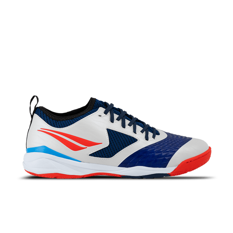 Chuteira Futsal Penalty Max 1000 Ecoknit - Branco e Azul