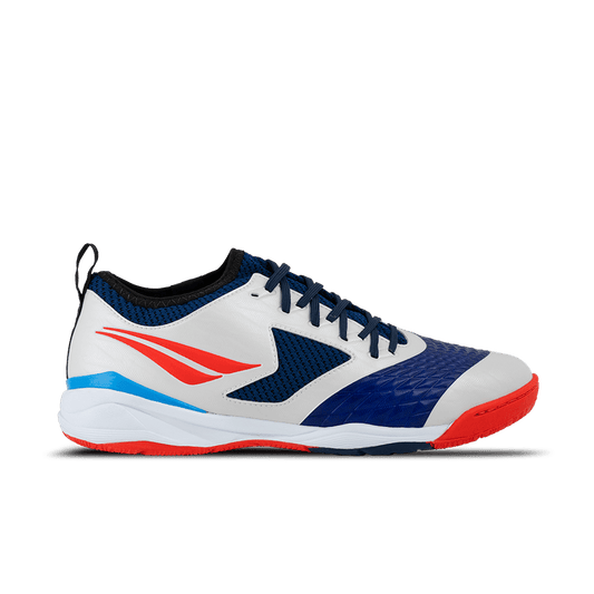 Chuteira Futsal Penalty Max 1000 Ecoknit - Branco e Azul