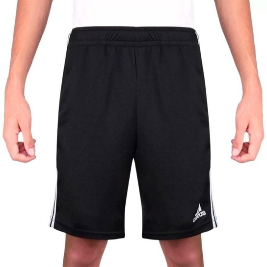 Short Adidas 3S Masculino - PRETO
