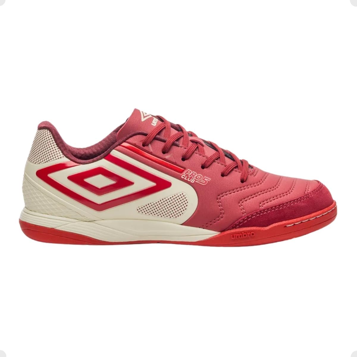 CHUTEIRA FUTSAL UMBRO PRO 5 BUMP CLUB VERMELHO