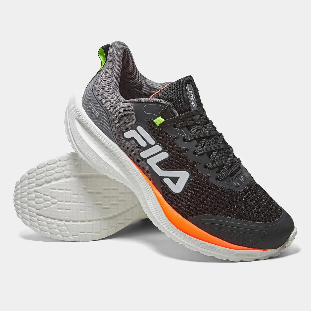 Tênis Masculino Esportivo Fila Extra Original - PRETO