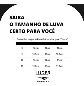 Luva De Goleiro Penalty Se7e Training X - AMARELO