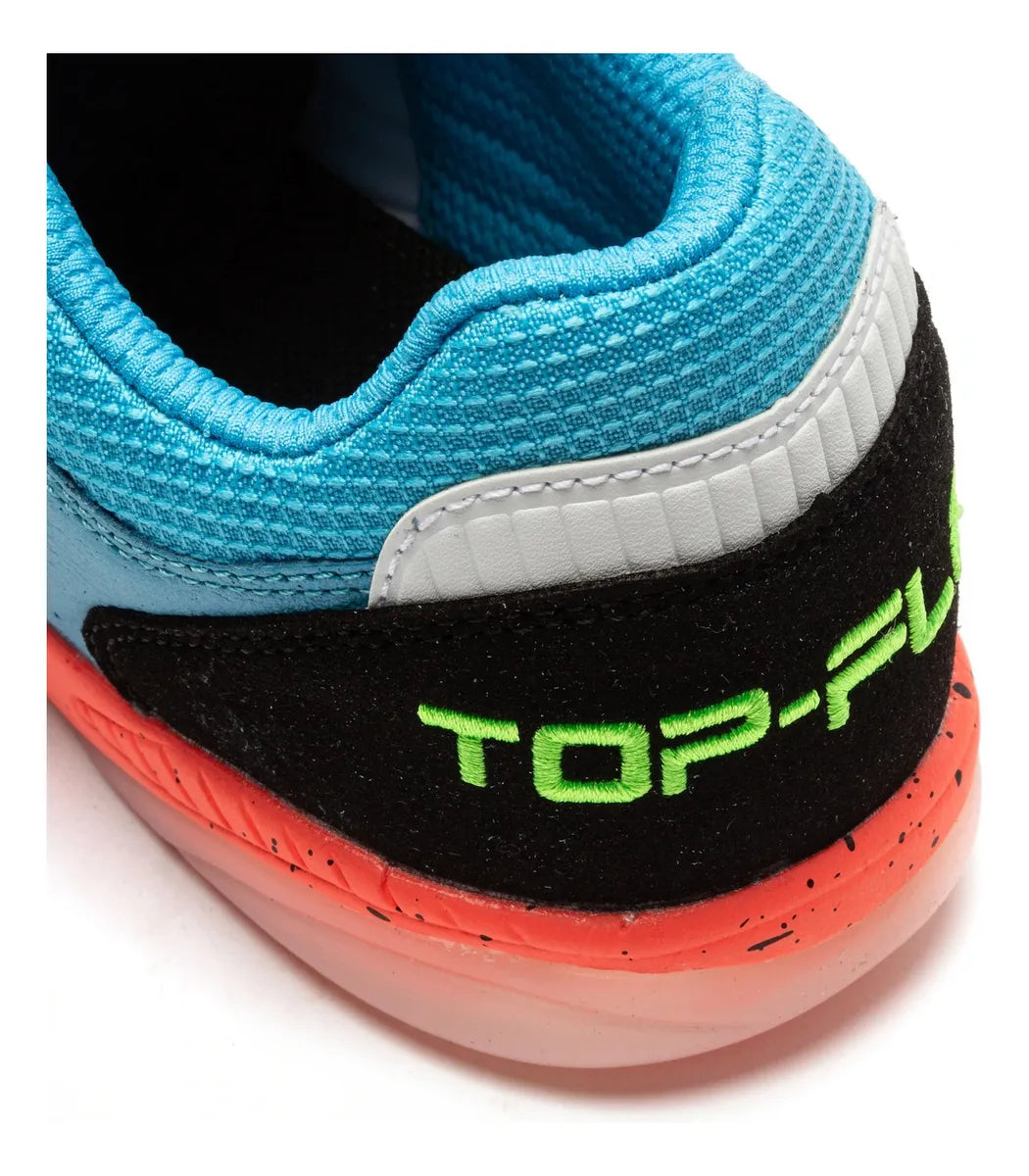 Chuteira Futsal Joma Oficial Top Flex - AZUL TURQUESA