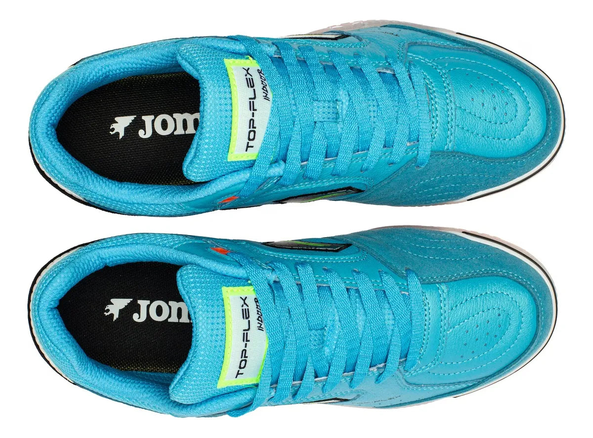 Chuteira Futsal Joma Oficial Top Flex - AZUL TURQUESA