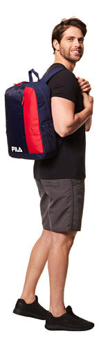 Mochila Fila Flag Oficial - Unissex Azul-Marinho