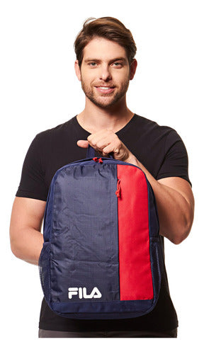 Mochila Fila Flag Oficial - Unissex Azul-Marinho