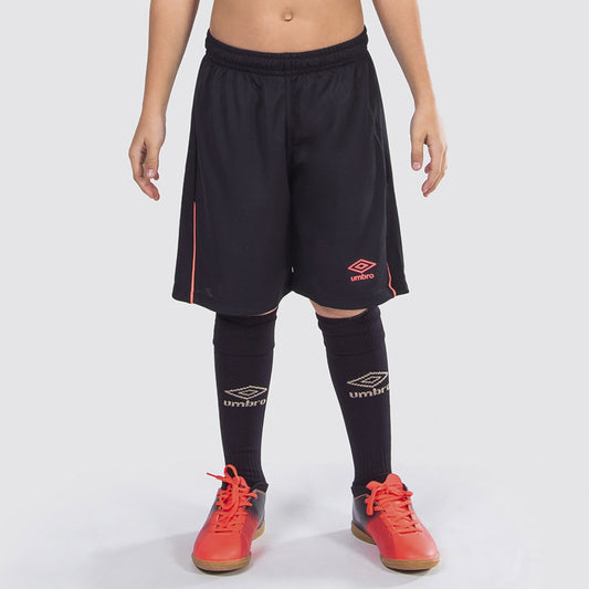 Calção Umbro Twr Pipe Juvenil - PRETO/CORAL
