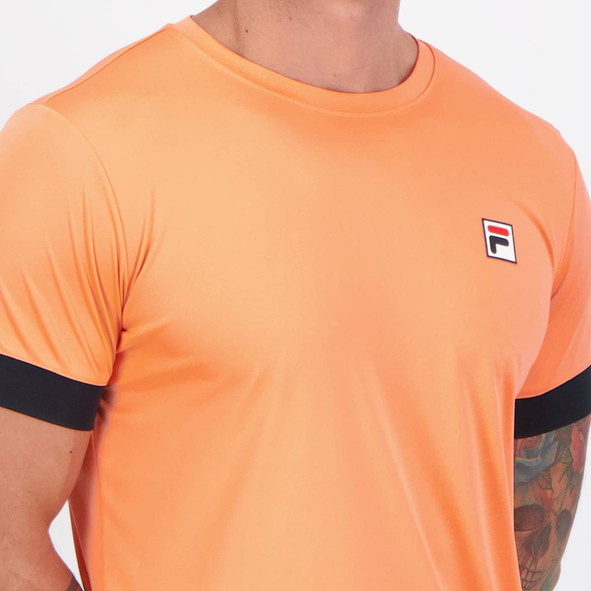 Camiseta Player F-Box II Masculina Adulto Fila - Laranja