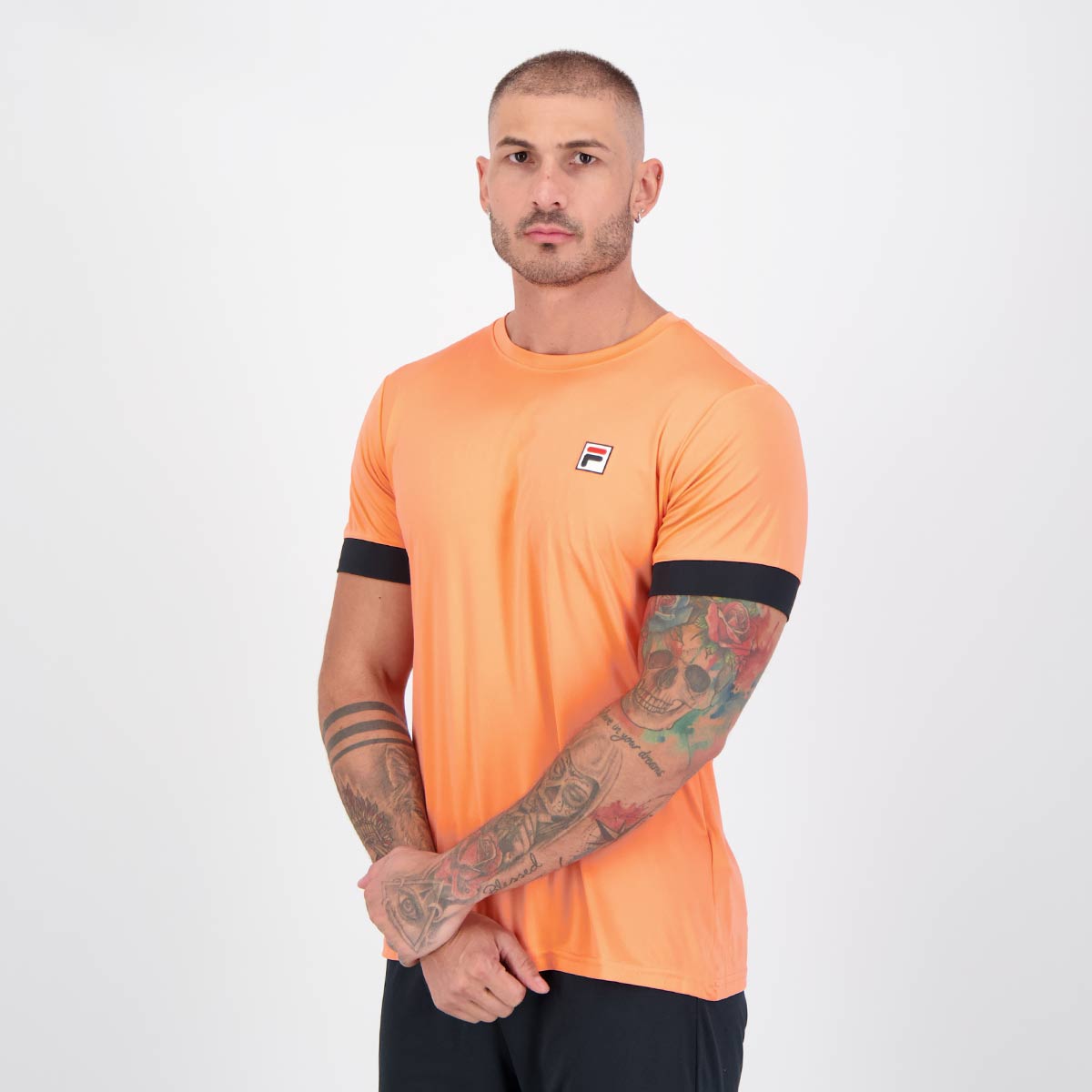 Camiseta Player F-Box II Masculina Adulto Fila - Laranja