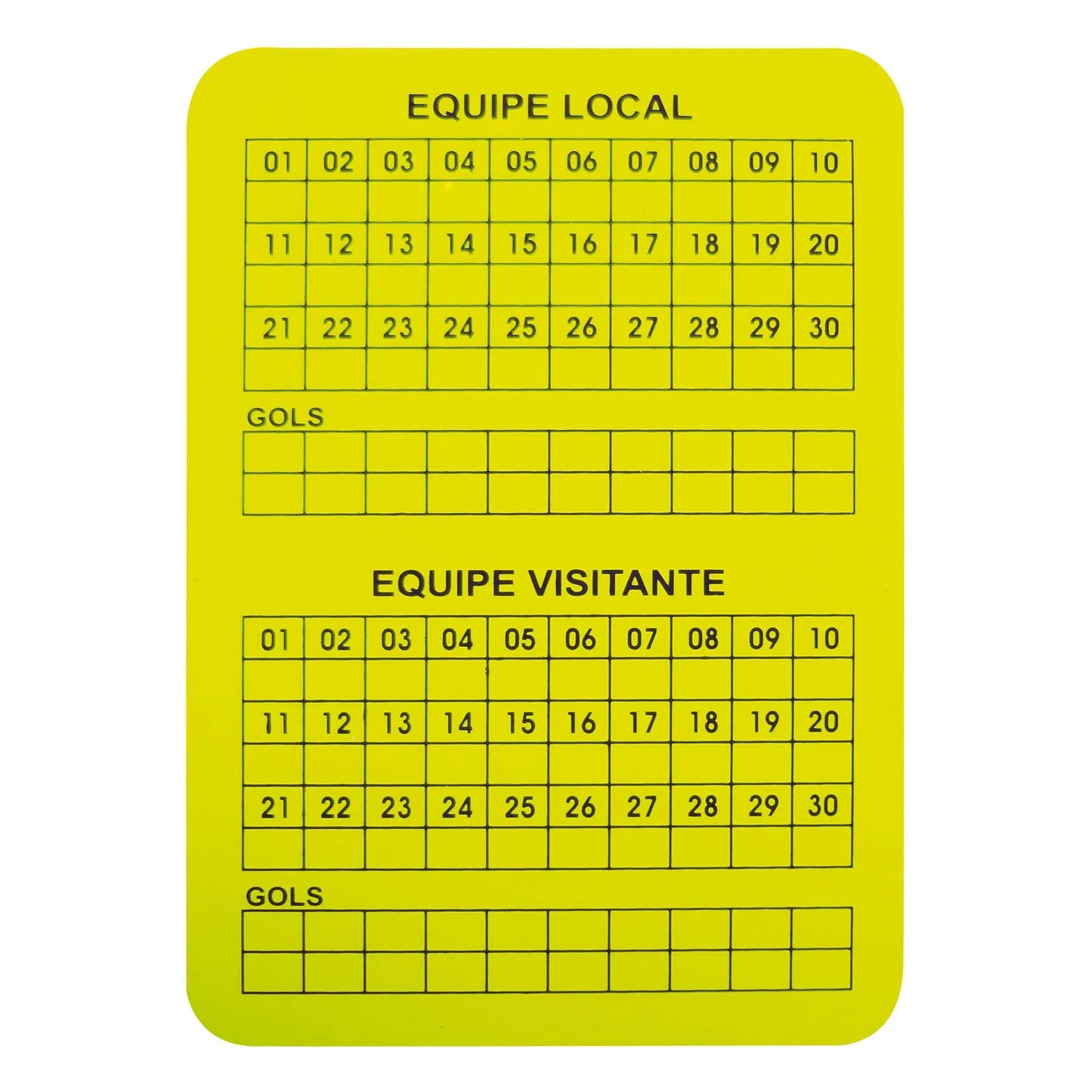 Cartao Campo Arbitro Oficial
