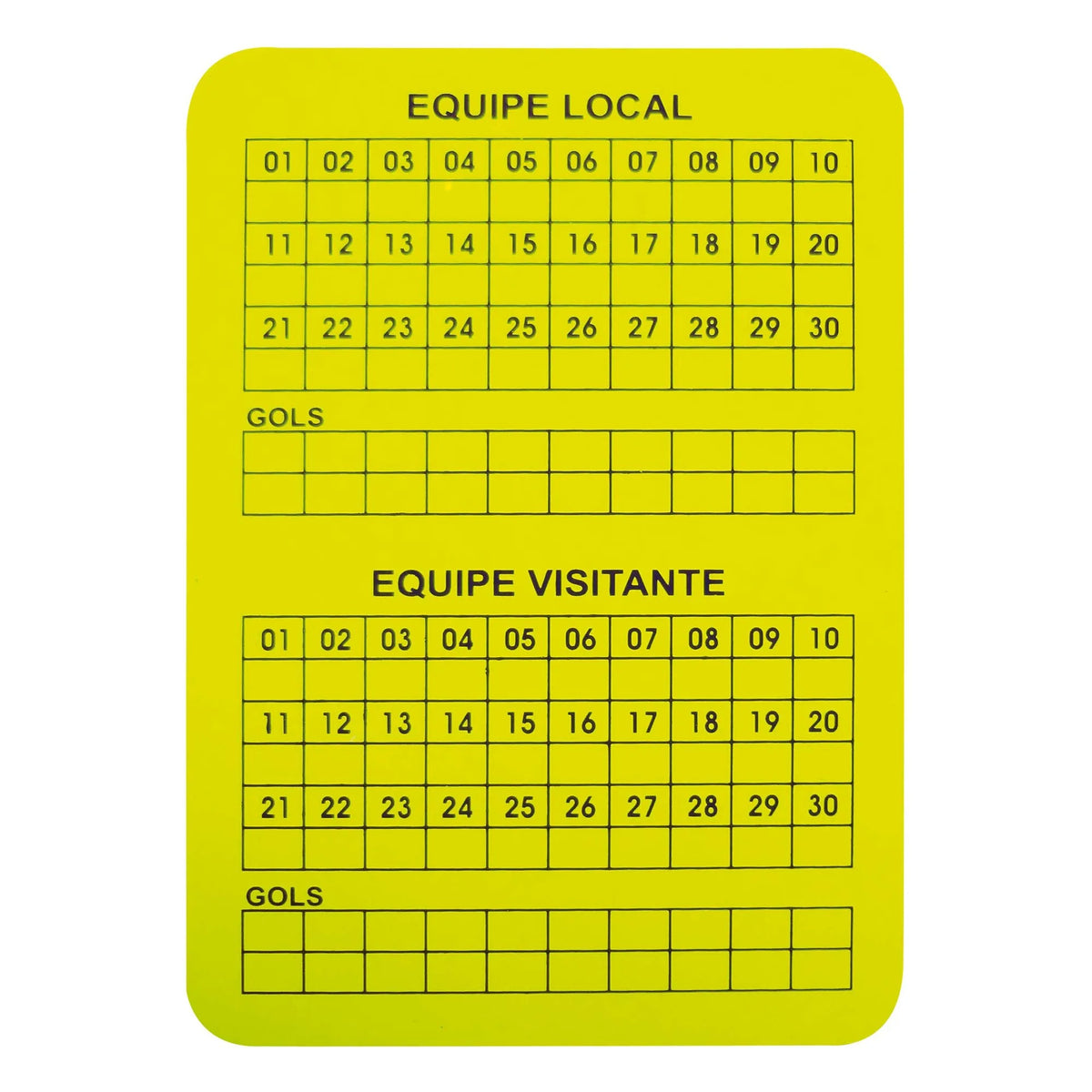 Cartao Campo Arbitro Oficial