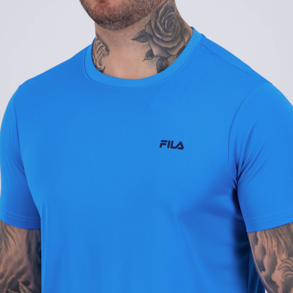 Camiseta Masculina. FILA MYLER -  AZUL