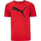 Camiseta ESS Puma Logo Poly - Vermelho